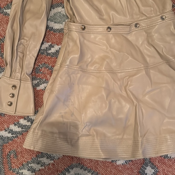 NWT SIMKHAI Elias Mini Shirt Dress in Thorn size 6 - Picture 7 of 7